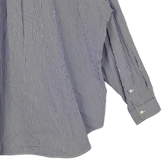 Ralph Lauren Shirt Mens 3XB Classic Fit Vertical Stripe Button Down Coastal Blue - Picture 9 of 12